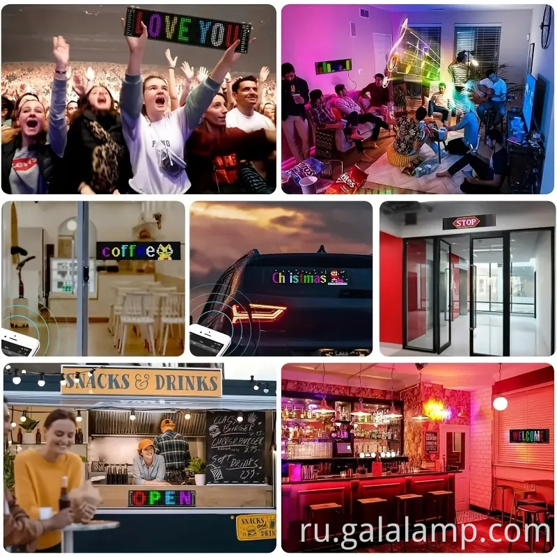 Гибкий светодиодный показ для фестивалей, магазинов и вечеринок